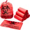 Biohazard Disposal Bags – Self-Adhesive Wall Mount (English & Spanish)