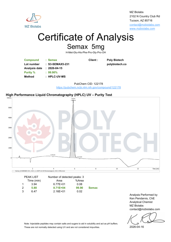 Semax (N-Acetyl)