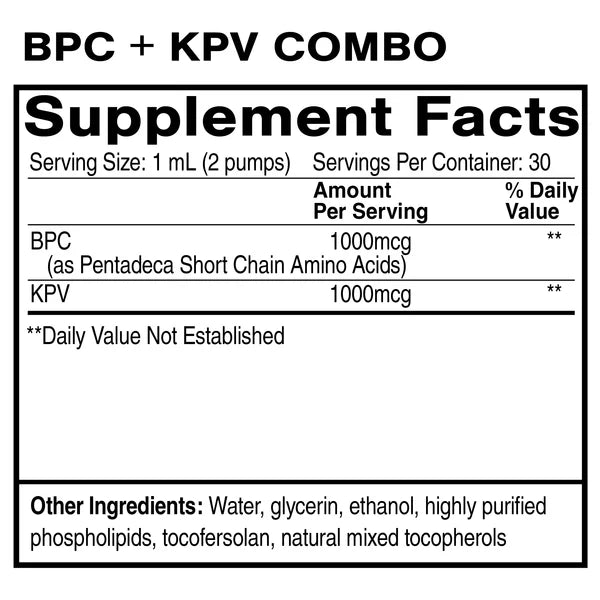 Liposomal BPC-157 + KPV Oral