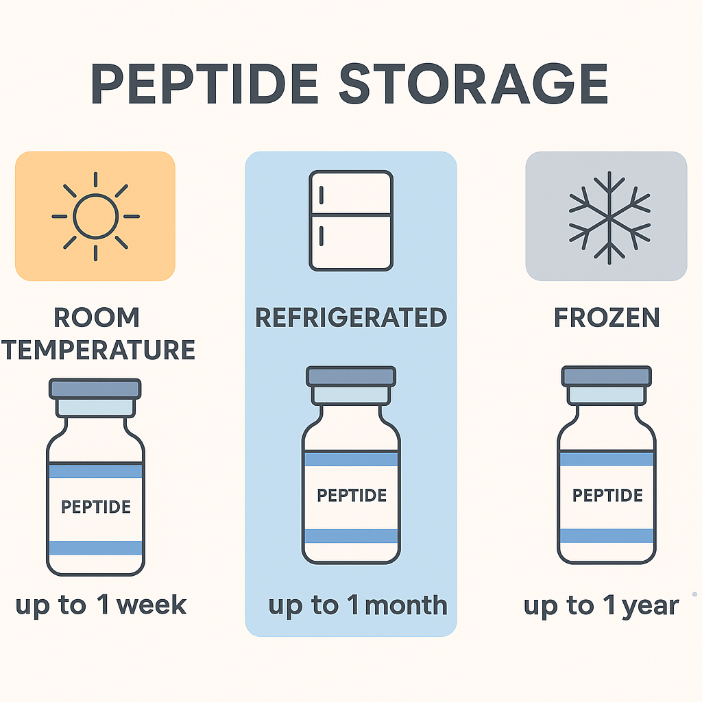 peptide storage duration